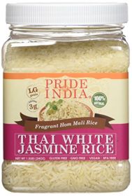 Thai White Jasmine Rice - 24 Ounce / 680 Grams Jar (15+ Servings) - Proudly Made in America - Healthy Nourishing Essentials by Green Heights 24 o