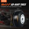 VEVOR Go Kart Tires and Rims, 10x4.5-5" Go Kart Wheels, 2-Pack Front Wheels, Aluminum Alloy Rims and Rubber Tires