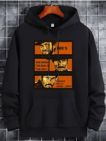 Printed Sweatshirt (Option: Black-S)