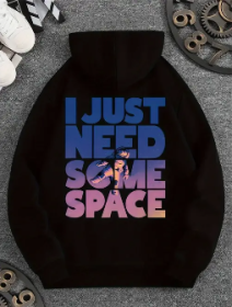 Printed Sweatshirt (Option: Black-LL)