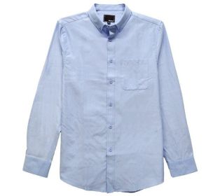 Weiv Men's Casual Long Sleeve Shirts (Color: H.NAVY, size: S)