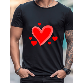 Celebrate in Style with This 100% Cotton Men's Valentine's Day Tee (Style: 103)