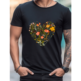 Celebrate in Style with This 100% Cotton Men's Valentine's Day Tee (Style: 119)