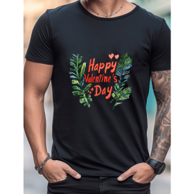 Celebrate in Style with This 100% Cotton Men's Valentine's Day Tee (Style: 97)