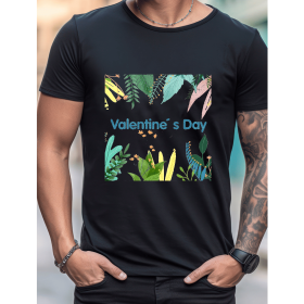 Celebrate in Style with This 100% Cotton Men's Valentine's Day Tee (Style: 94)